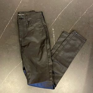 Black leather pants